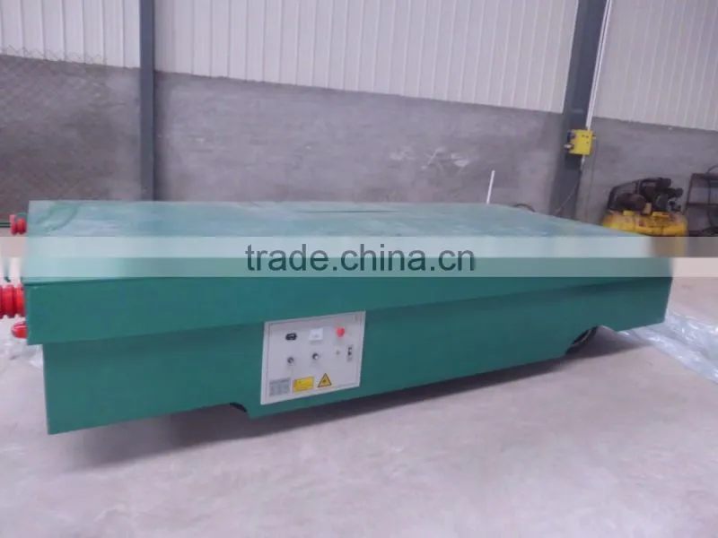 KPX 50t loading railway trolley with platform table