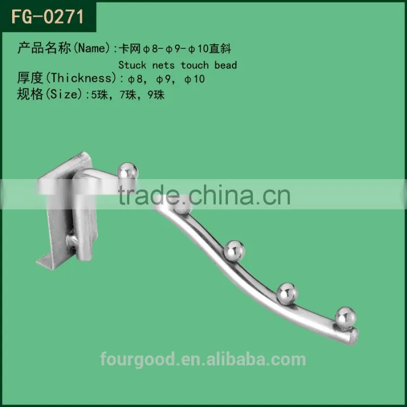 store fixture metal gridwall waterfall display hook