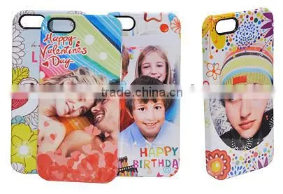 Mobile Phone Accessories sublimation metallic phone cover case for IP5S( I-phone5/5S)