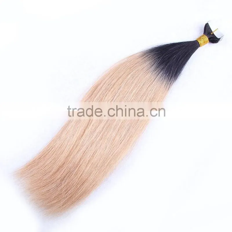 Wholesale Price Qingdao Factory Brazilian Virgin Hair Extension Human Silky Straight Tape In Hair Extension