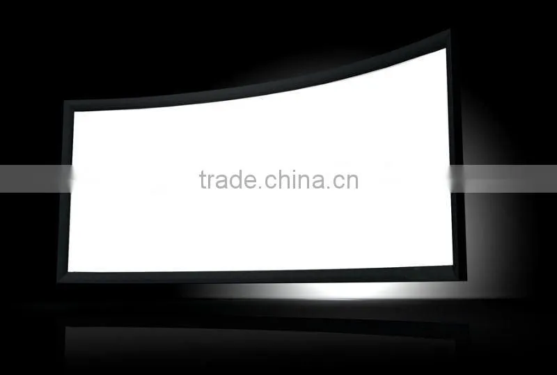 VICTORY 3d curved frame projection screen with 3 floor stand