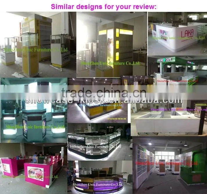 Modern showcase for jewelry shop/ jewelry shopping mall kiosk