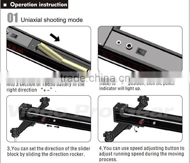 Westage motorized video camera slider 150cm with timelapse time delay controller