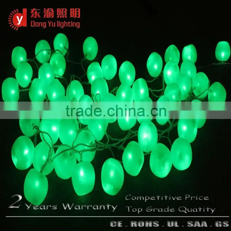 Garden display IP65 String lighted artificial crystallized fruits and vegetables