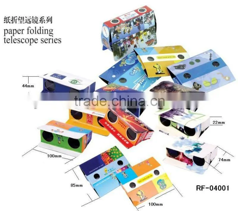 Promotional Logo printing foldable paper binocular