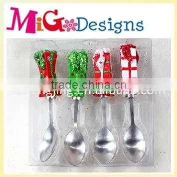 Beautiful Resin Gift stainless steel Soup Spoon with high quality