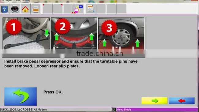 used V3DI digital wheel alignment machine for car diagnostic