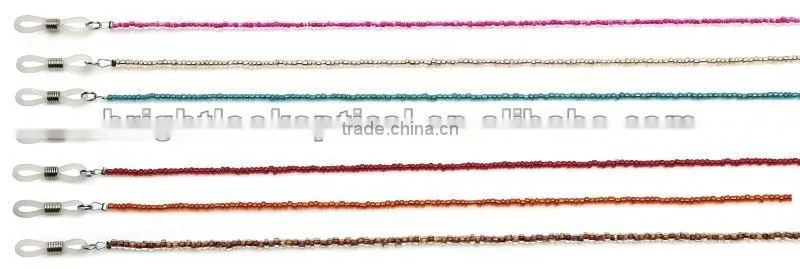 Beaded glasses chain and cords ,500pcs/lot