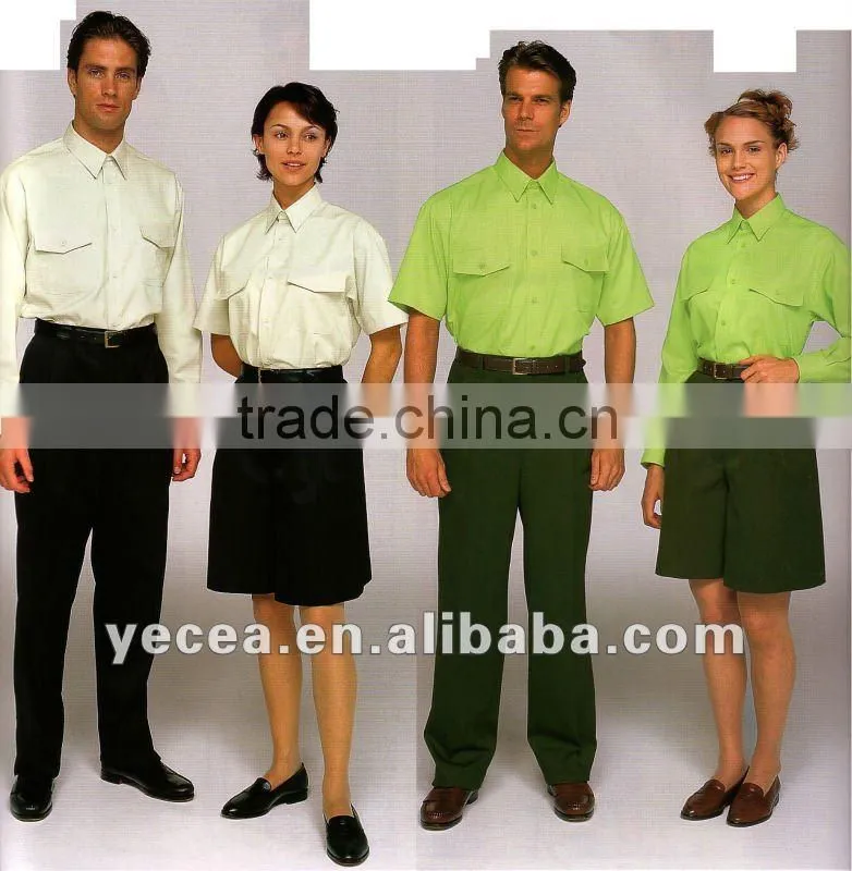 shirt and pants uniform for men and women