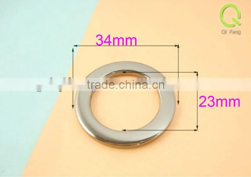 metal accessories for handbags flat o-ring q-0326