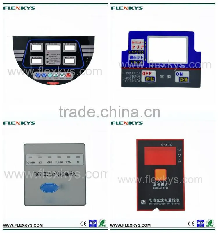 High Quality Custom Prototype Graphic Overlay for Industrial Controller Membrane Panel
