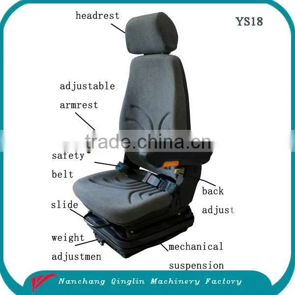 Alibaba hot selling grammer fabric suspension tractor seat(YS18)