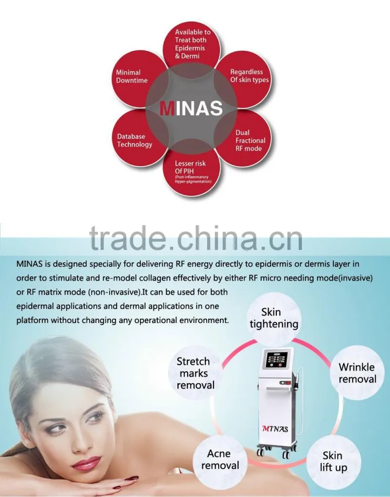 rf microneedle / portable rf radio frequency machine / microneedle fractional rf