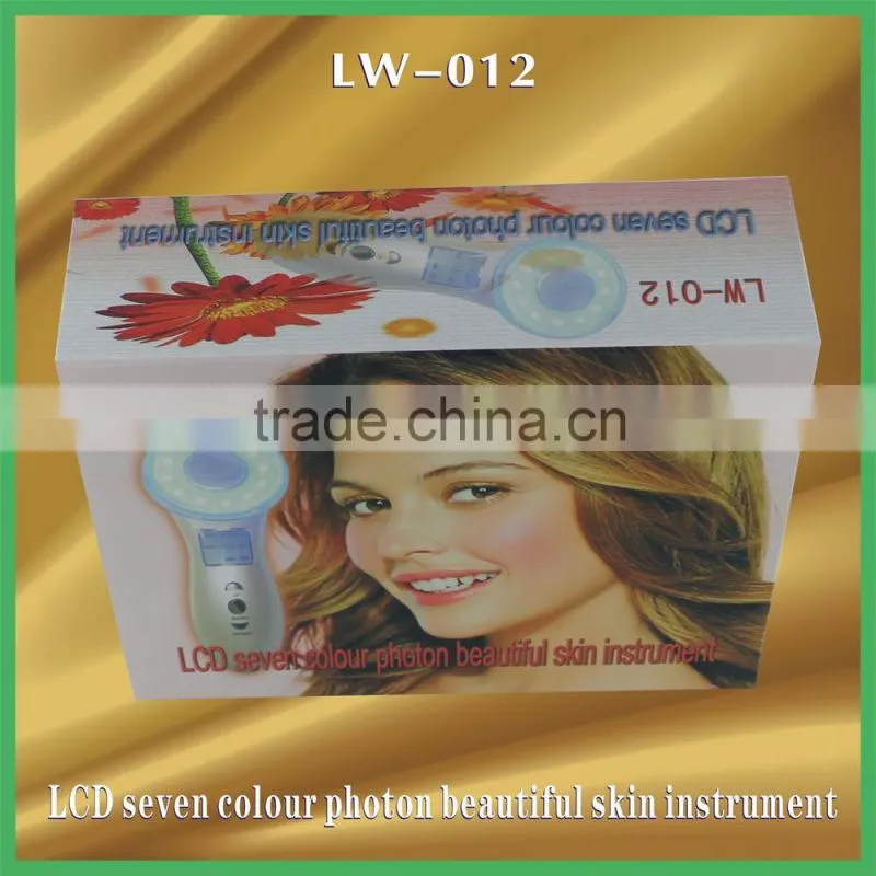 LCD seven colour photo beautiful skin instrument