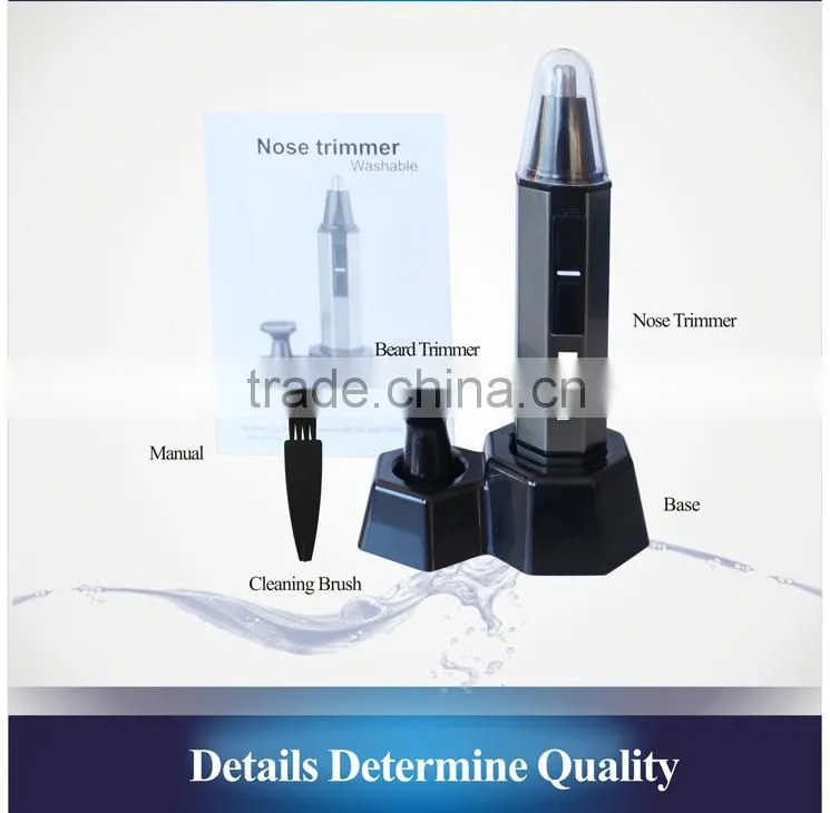 Battery KEDA Nose Trimmer with 2 Heads