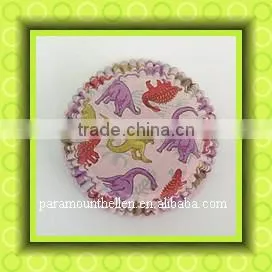 Dessert cup with printed flower patterns