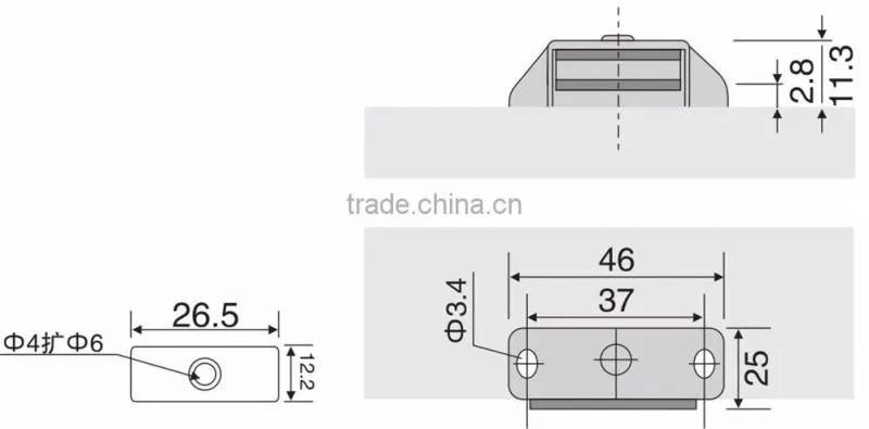 Cabinet Touch Release Magnetic Door Catch