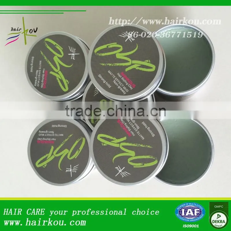 Private Label Strong Hold Pomade Superior OEM Hair Styling Clay