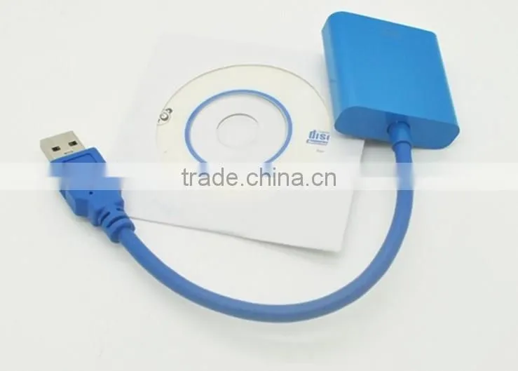 New arrival high quality HD Graphics Card USB 3.0 to VGA Multi Display Converter Adapter