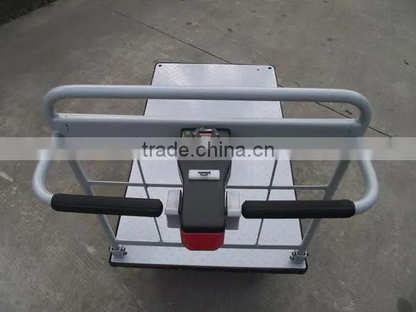 700kgs Electric Platform Cart with Rail for warehouse VH-ECF-70-(15.25 X 7.1)