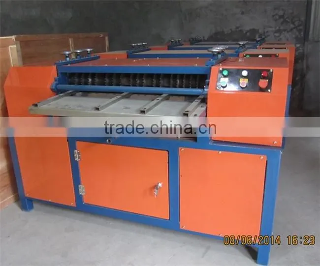 3T/DAY waste radiator recycling copper wire stripper machine for copper pipe and aluminum separating BS-1200P