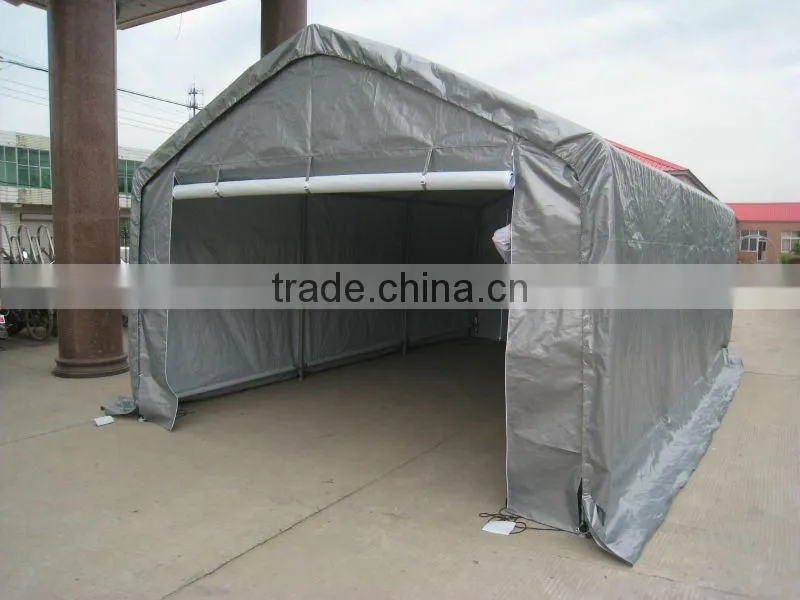 3x6m steel structure gray PE carport shelter