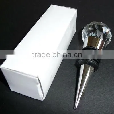 wedge shaped crystal wine stopper bottle stopper on sale