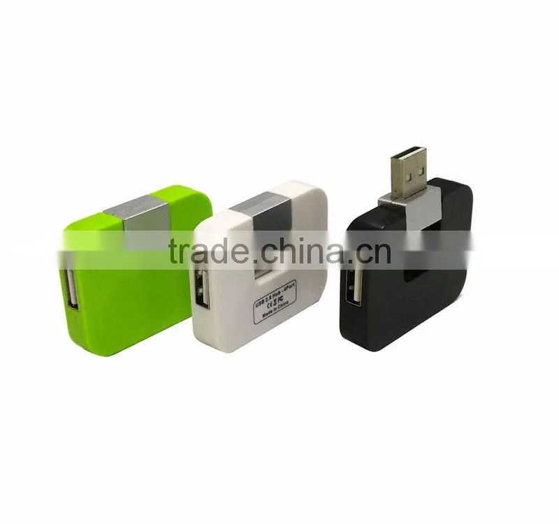 Hottest square shape cute 4 port usb hub