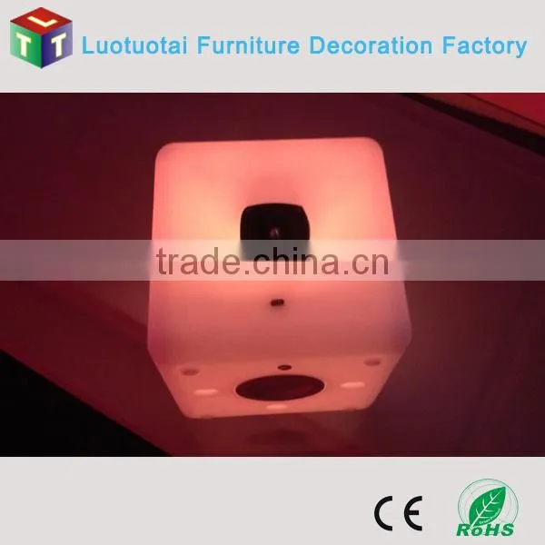 Plastic led music cube with multicolor change