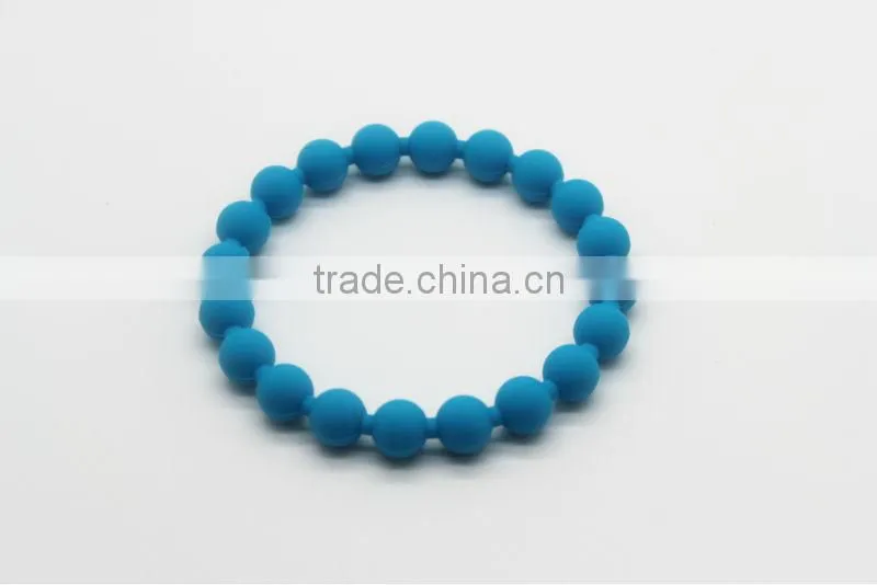 glow silicone bead bracelet silicone bracelet