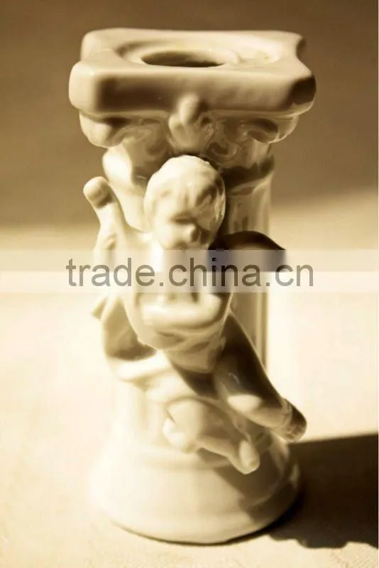 Pottery praying girl angel christmas ornament