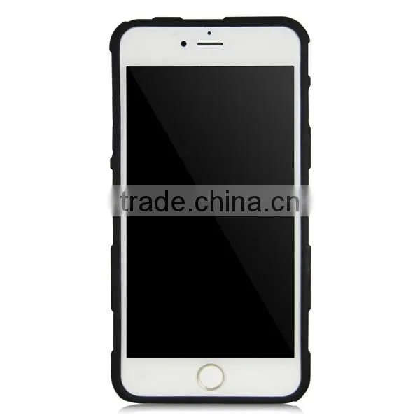 Black TPU+PC creative phone case (with notch) for iPhone 6/plus