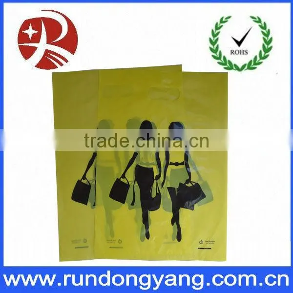 Custom printing free design HDPE/LDPE plastic shopping bag