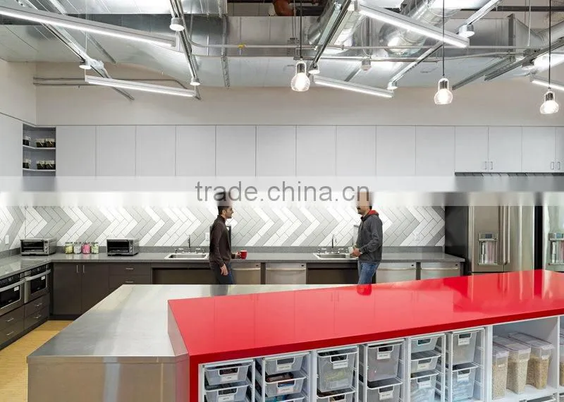 Quartz stone new design Office self service kitchen counter