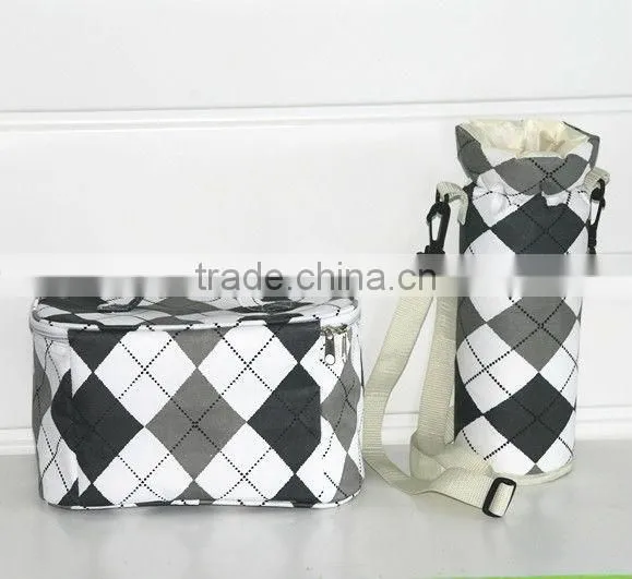PE cooler bag for frozen food & bottle bag for keep the foods' warm