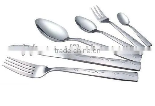 4pcs stainless steel cutlery set spoon/fork and knife set