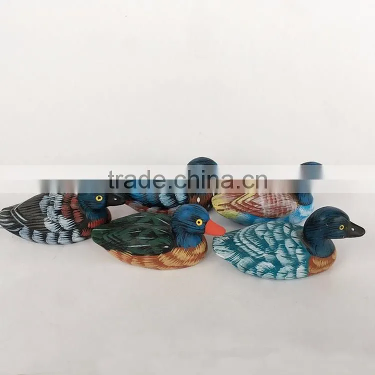 Custom new home decor vivid small duck figurine