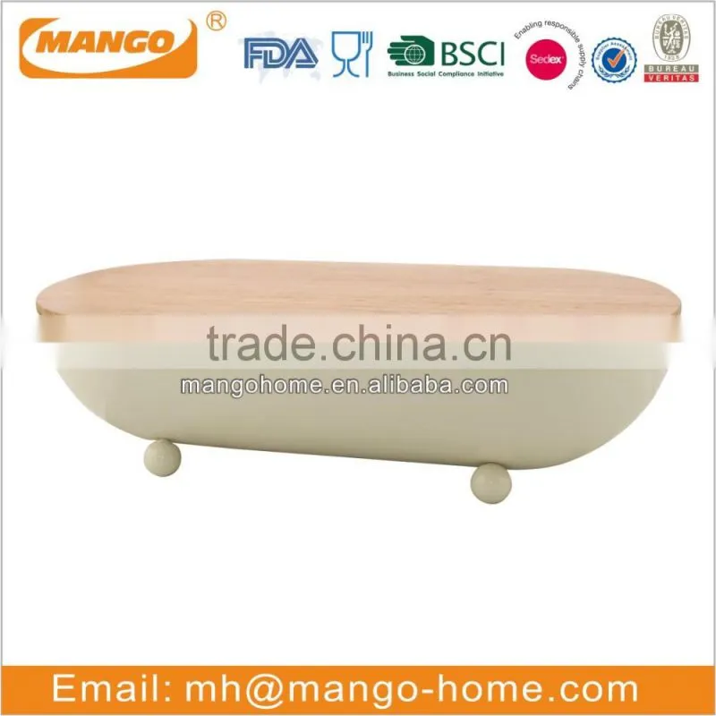 Eco-Friendly Bread Storage Bin with Bamboo Lid