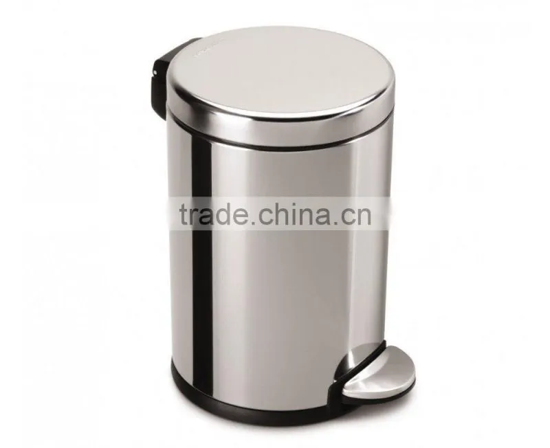 High Quality OEM Colored Pedal Metal Trash Can Household Ash Bin Garbage Bin