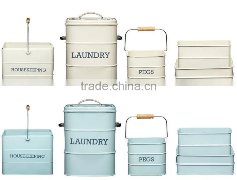Vintage metal washing powder box