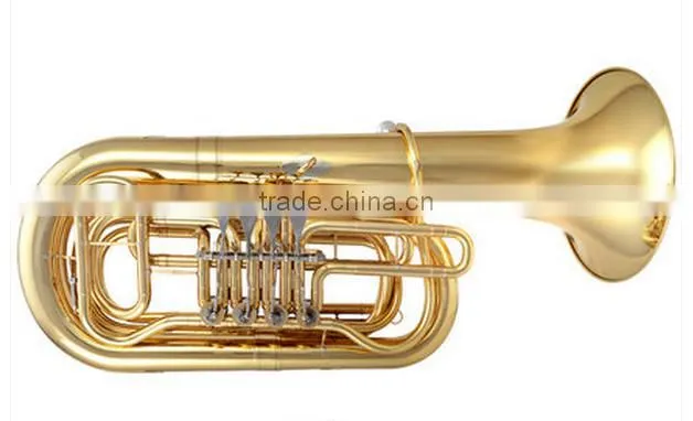 Bb key 4 key tuba for brass band