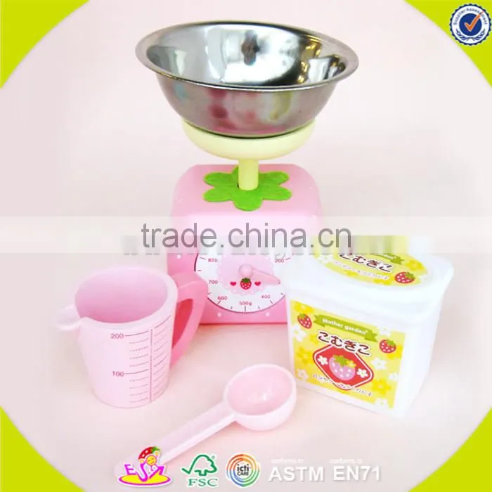 wholesale pretend play pink wooden kids baking set top fashion wooden kids baking set W10D013