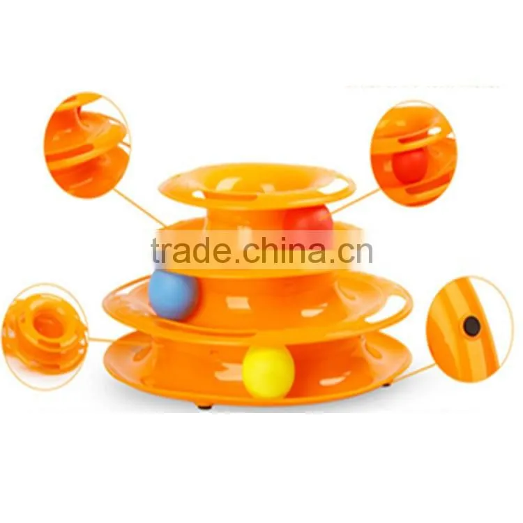 Kitty cat toy cat scratch three-wheel disc Play ball supplies pet cat funny cat toy