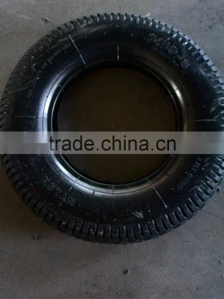 Hand truck hand trolley cover tyre 4.00-4 rubber wheel