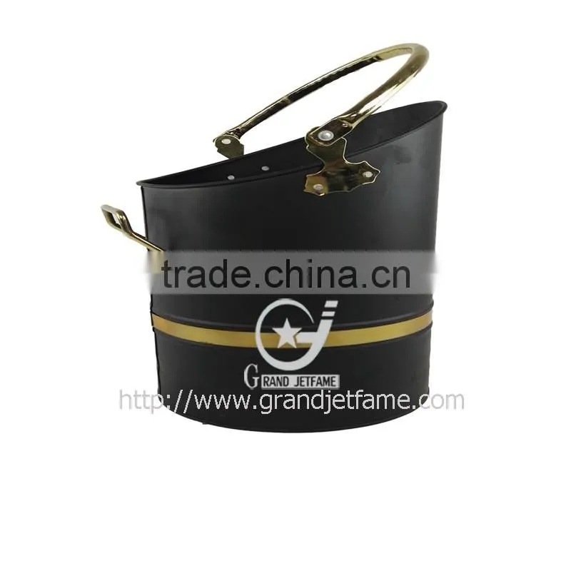 fireplace accessories matt black antique coal bucket