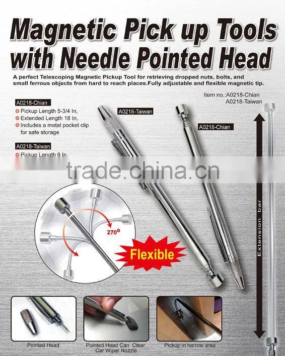 Magnetic Pick up Tools with Needle Pointed Head