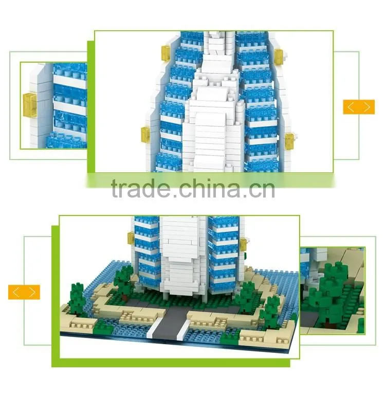 Hot selling lugger hotel toys adult games building play and learn blocks