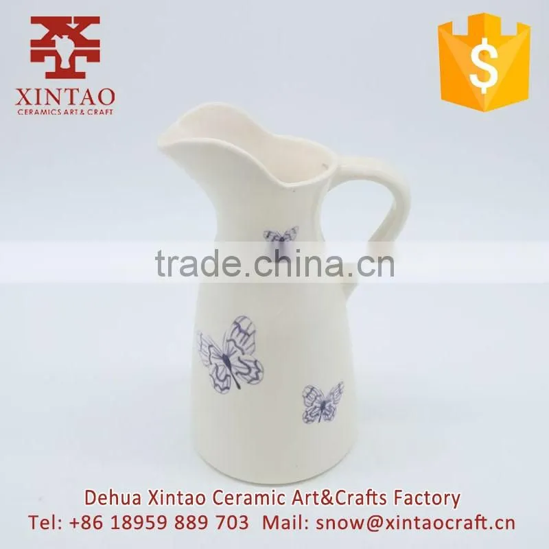 Stockable glazed mugs and Butterflies Ceramic Travel Coffee Mug 17oz