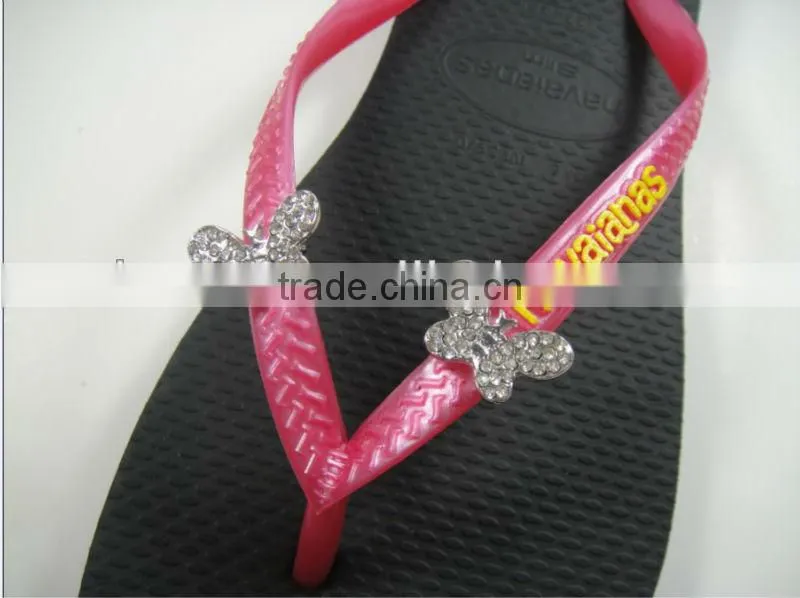 RF0066 Decorative rhinestone shoe clips for flip flops