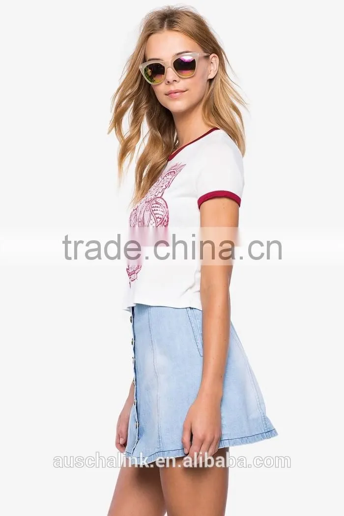 casual style short sleeve women t shirt wholesale china